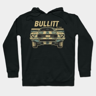 Bullitt GT 1968 Classic Car Hoodie